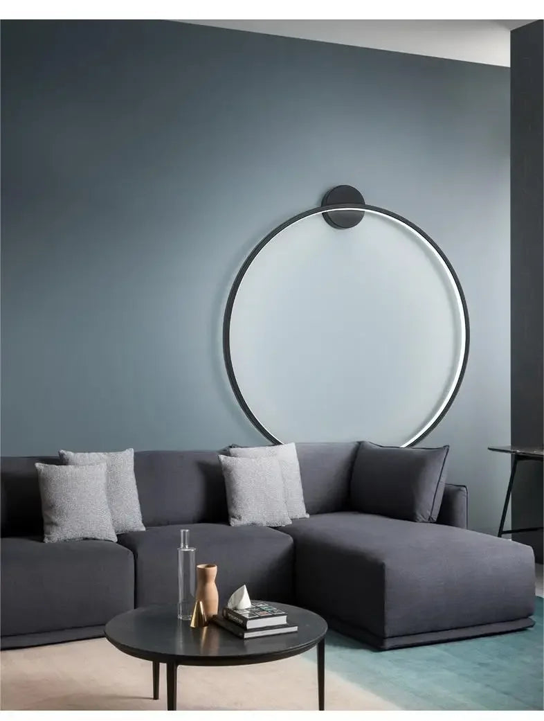 Wall Light - Minimalist Circle Background LED Wall Lamp Indoor Decor Living Room Wall Sconces Bedside Lighting SW-36210456 - SWEET-LIGHTS