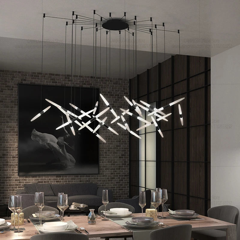 Pendant Light - Designer Pendent Lamp Luxury Modern Chandelier Living Room Loft Villa Home Decor Lighting SW-36210725 - SWEET-LIGHTS