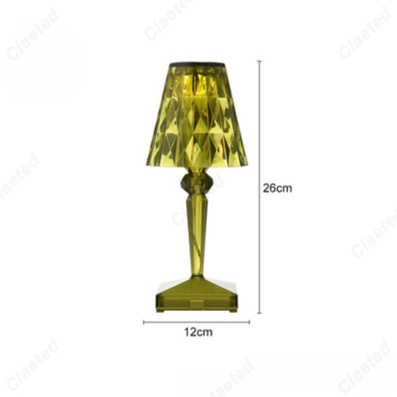 Table Lamp - LED Acrylic Diamond Crystal Decorative Desk Lamp USB Charging Touch Nightlight SW-36210457 - SWEET-LIGHTS