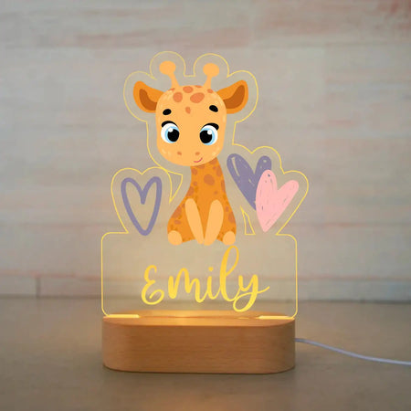 Children Lighting - Personalized Animal Night Light Custom Name Acrylic Lamp for Kids Bedroom SW-36210346 - SWEET-LIGHTS