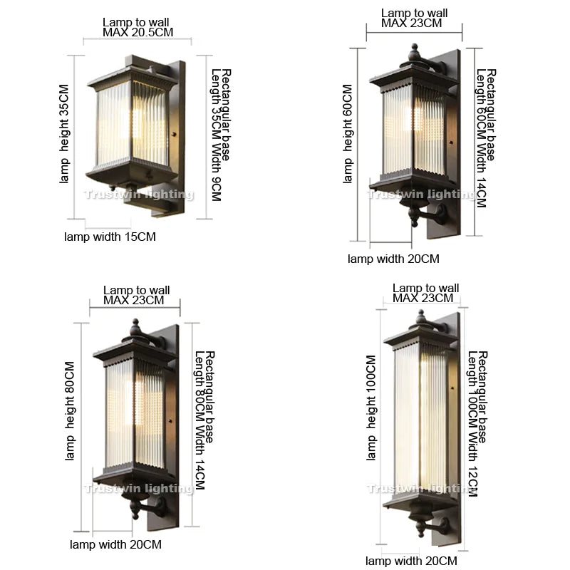 Outdoor Light - American European Style Waterproof LED Wall Sconce For Garden Gate Porch SW-36210457 - SWEET-LIGHTS