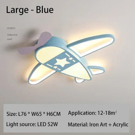 Children Lighting - Modern Airplane Led Ceiling Lights Children Cartoon Creative Lamp for Kids Room Indoor Lighting SW-36210234 - SWEET-LIGHTS