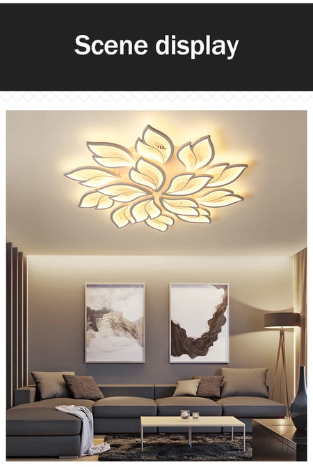 Ceiling Light - Modern LED Ceiling Chandeliers Light for Living Dining Room Bedroom Ceiling Lamps With Remote Control Dimmable Lights Fixtures SW-36210347 - SWEET-LIGHTS