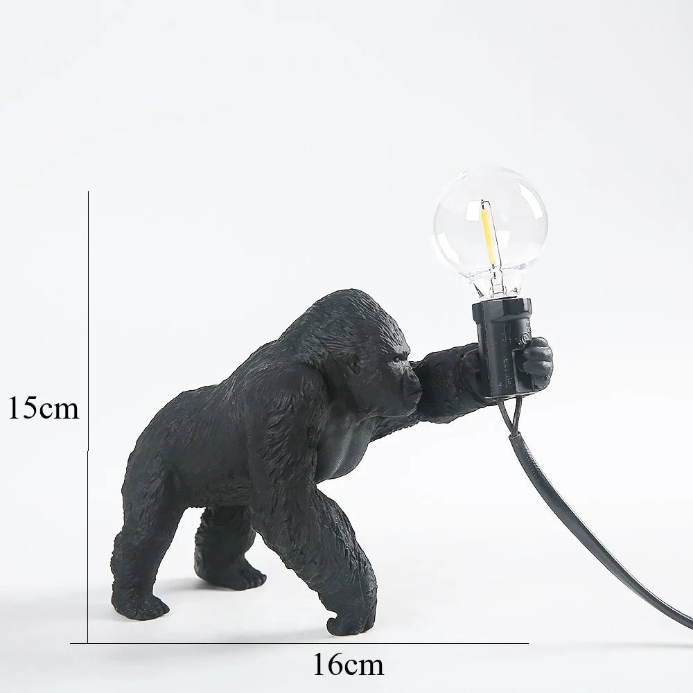 Table Lamp - King Kong Gorilla Animal Indoor Resin Night Light SW-36210374 - SWEET-LIGHTS