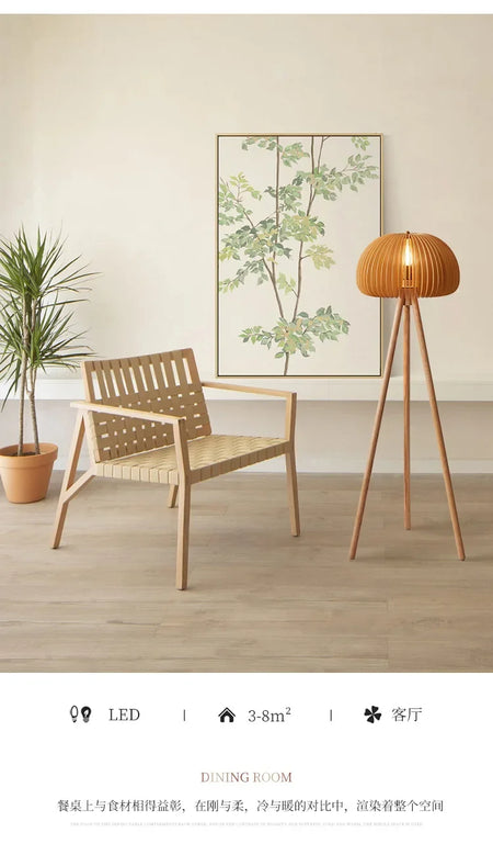 Floor Lamp - Original Wood Retro Creative Nordic Design SW-36210345 - SWEET-LIGHTS