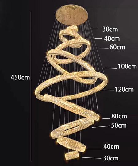 Chandelier - Modern Home Decoration Crystal Chandelier for Living Room and Stair Pendant Lighting SW-36210578 - SWEET-LIGHTS