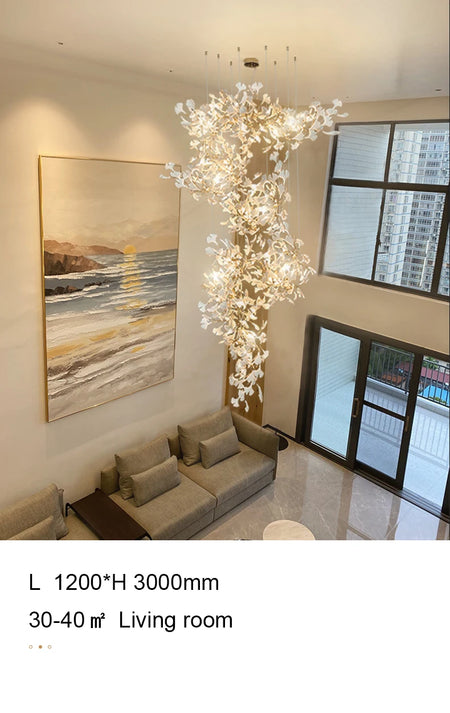 Chandelier - Nordic Ginkgo Leaf Hanging Light for Modern Spaces SW-36210789 - SWEET-LIGHTS