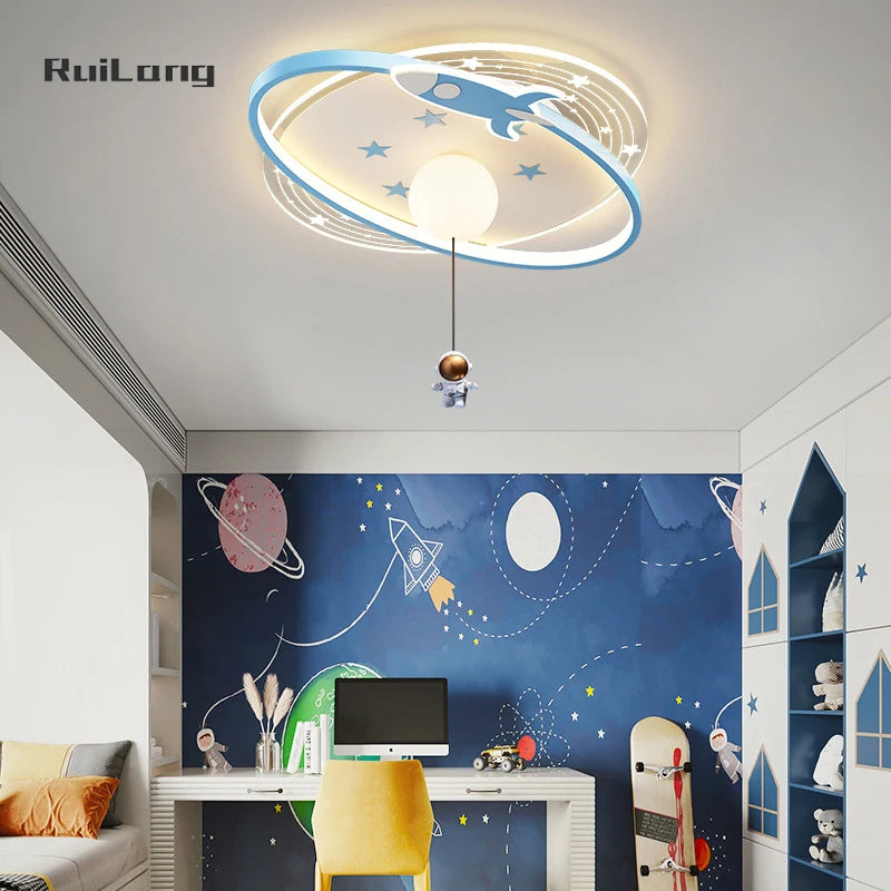 Children Lighting - Modern Astronaut Led Ceiling Lights Chandelier for Kids Room SW-36210435 - SWEET-LIGHTS