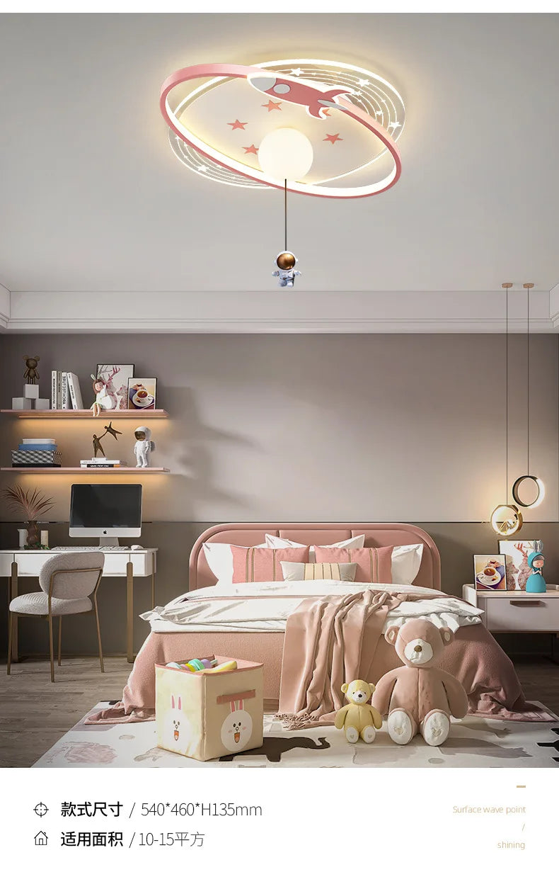 Children Lighting - Modern Astronaut Led Ceiling Lights Chandelier for Kids Room SW-36210435 - SWEET-LIGHTS