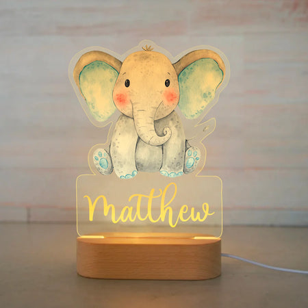Children Lighting - Personalized Animal Night Light Custom Name Acrylic Lamp for Kids Bedroom SW-36210346 - SWEET-LIGHTS