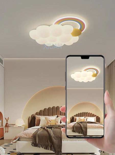 Children Lighting - Cartoon Cloud Rainbow Ceiling Light Bear Horse Rabbit Bedroom Lamps Eye Care Chandelier SW-36210345 - SWEET-LIGHTS