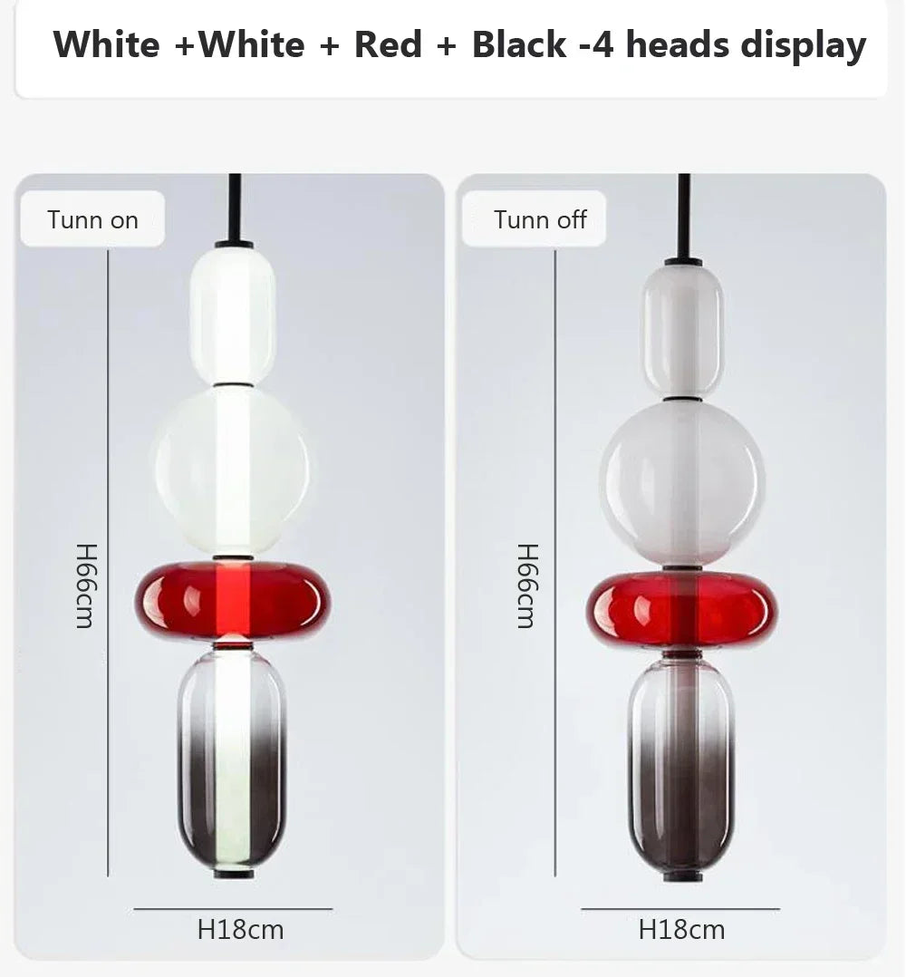 Pendant Light - Modern Candy Glass Italian Hanging Lamp for Loft Kitchen and Restaurant Decor SW-36210345 - SWEET-LIGHTS