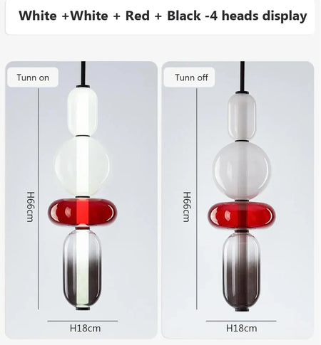 Pendant Light - Modern Candy Glass Italian Hanging Lamp for Loft Kitchen and Restaurant Decor SW-36210345 - SWEET-LIGHTS