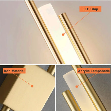 Wall Light - Nordic LED Wall Lamps Indoor Lighting Sconces For Bedroom Study Living Room SW-36210457 - SWEET-LIGHTS
