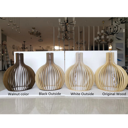 Pendant Light - Wood Bird Cage Lamp for Kitchen Island SW-36210458 - SWEET-LIGHTS