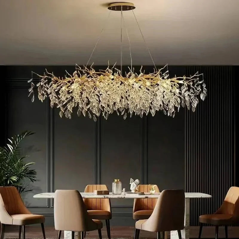 Pendant Light - French Luxury Golden Modern Branch Chandelier SW-36214678 - SWEET-LIGHTS