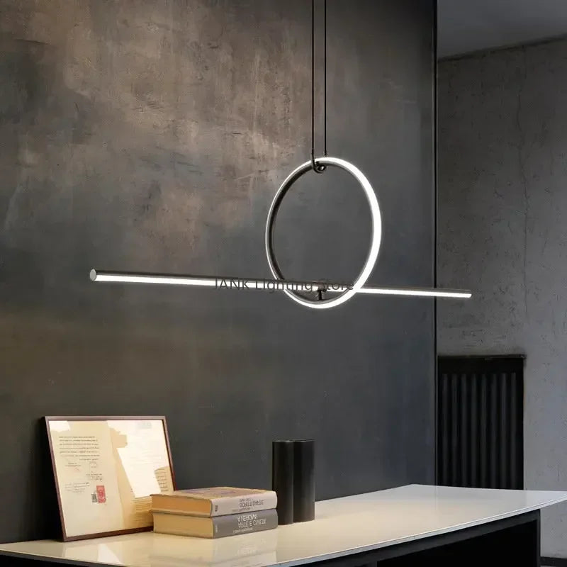 Pendant Light - Post Modern LED Strip Geometric Pattern for Home SW-36210468 - SWEET-LIGHTS