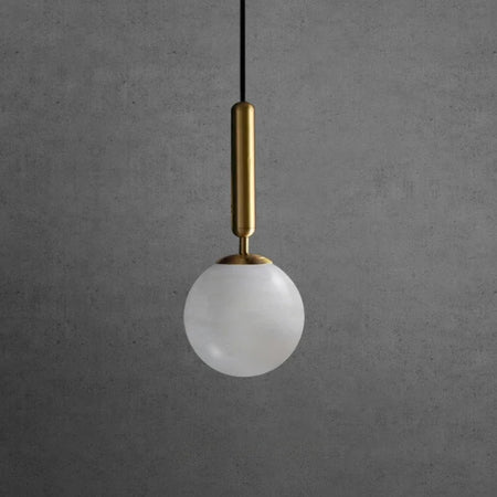 Pendant Light - Modern Marble All Copper Single Head Lamp SW-36210789 - SWEET-LIGHTS