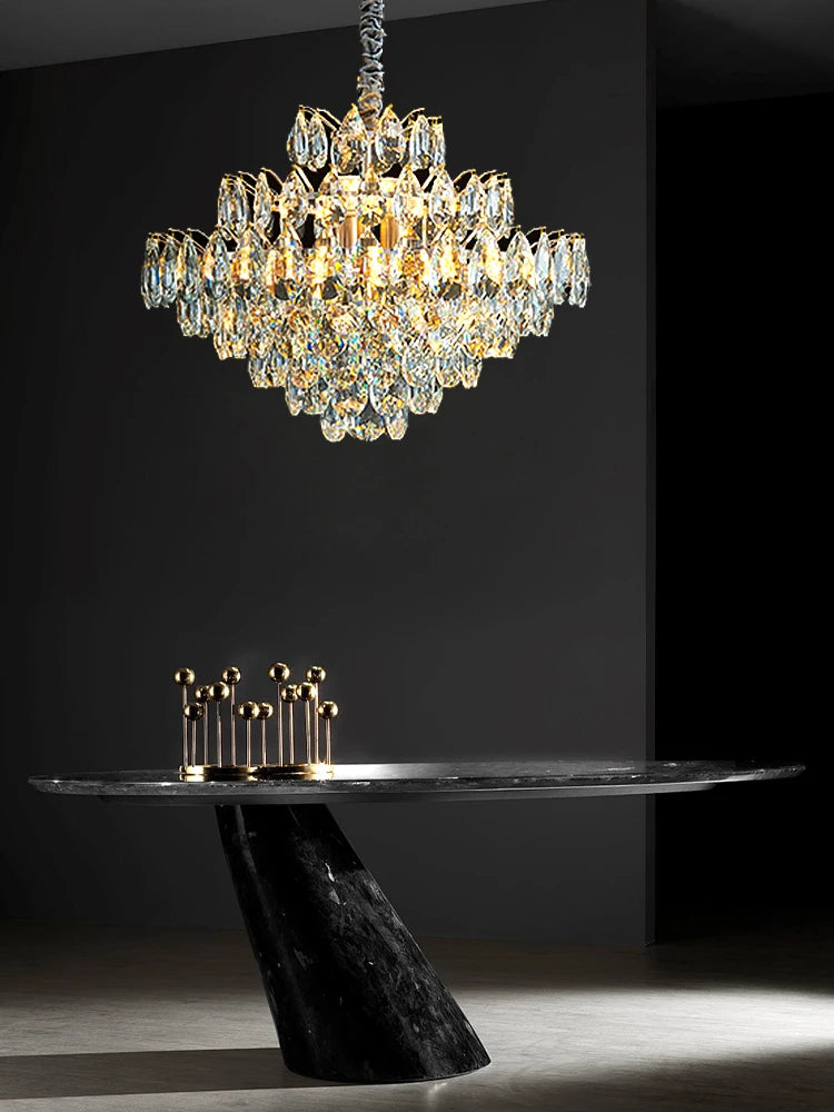 Chandelier - Luxury Crystal Big Chandeliers for Living Room Decor Modern Art Designer Luminaire Hight Ceiling Pendant Home Lamps Hall SW-36210927 - SWEET-LIGHTS
