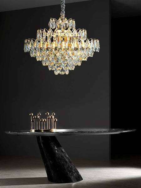 Chandelier - Luxury Crystal Big Chandeliers for Living Room Decor Modern Art Designer Luminaire Hight Ceiling Pendant Home Lamps Hall SW-36210927 - SWEET-LIGHTS