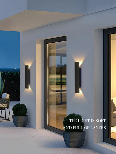 Outdoor Light - Waterproof Aluminum Wall Lamp 18W LED Black SW-36210578 - SWEET-LIGHTS