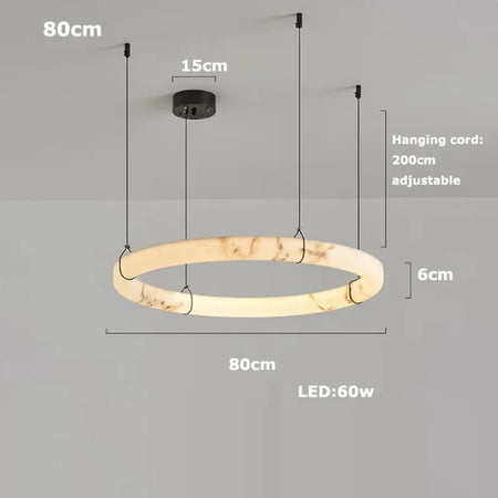 Pendant Light - LED Dimmable Natural Marble Chandelier SW-36210497 - SWEET-LIGHTS