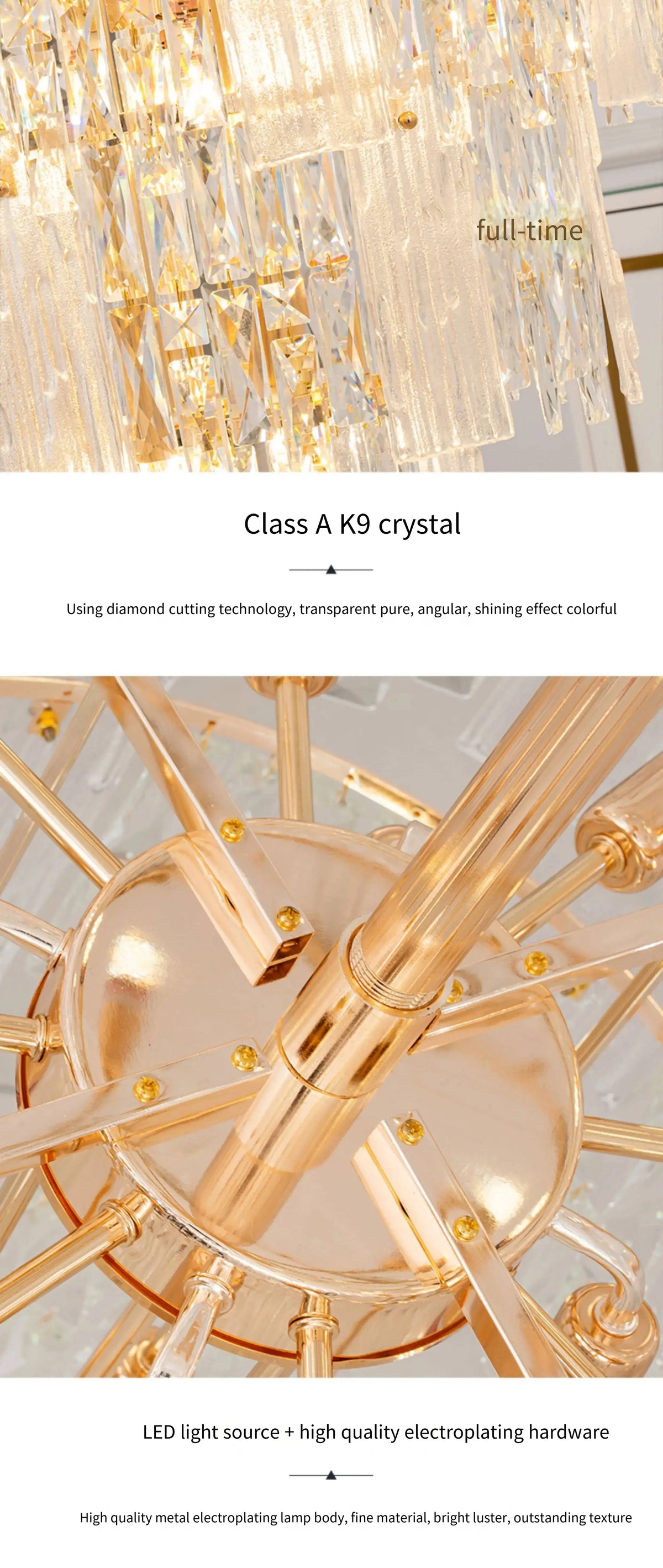 Chandelier - French Duplex High-End Crystal Lights For Luxury Living Room SW-36210789 - SWEET-LIGHTS