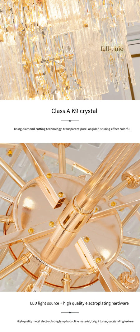 Chandelier - French Duplex High-End Crystal Lights For Luxury Living Room SW-36210789 - SWEET-LIGHTS