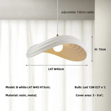 Pendant Light - Modern Minimalism E27 LED Resin Lamp Fixtures SW-36210678 - SWEET-LIGHTS