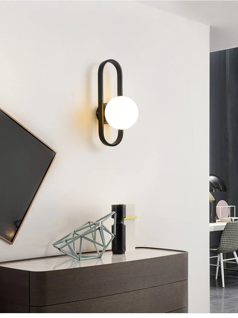 Wall Light - Modern Minimalist LED E27 Wall Sconce Glass SW-36210345 - SWEET-LIGHTS