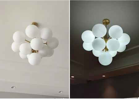 Pendant Light - Nordic Minimalist Glass Ball LED Chandelier for Home Decor SW-36210457 - SWEET-LIGHTS
