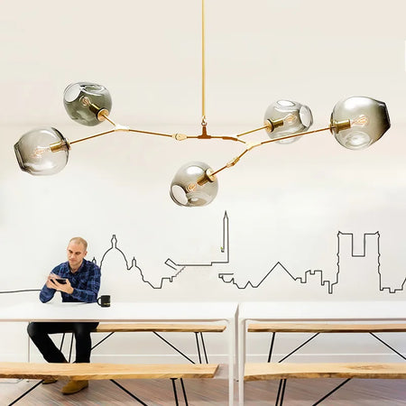 Pendant Light - Italy Designer Magic Bean Ceiling Chandelier Multi Color Glass Lampshade LED Lighting SW-36210458 - SWEET-LIGHTS