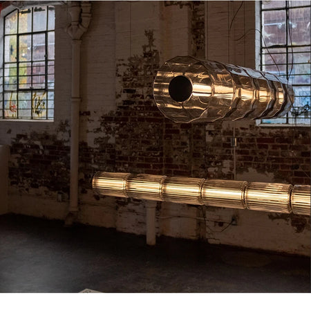 Pendant Light - Restaurant Long Stripe Smoke Gray Glass LED Lamp SW-36210456 - SWEET-LIGHTS