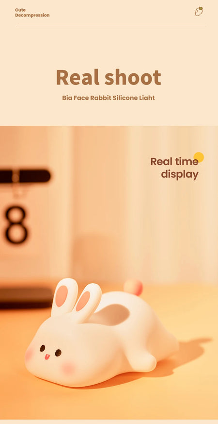 Children Lighting - Cute Rabbit Rechargeable Night Lamp Touch Sensor USB Light for Kids Gift SW-36210345 - SWEET-LIGHTS