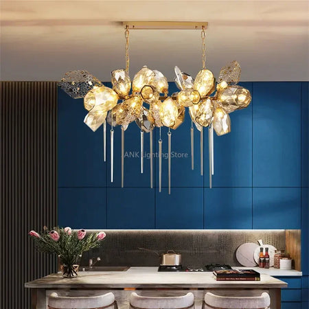 Chandelier - Modern Luxury LED Stainless Steel Crystal Pendant Light Free Bulb SW-36210789 - SWEET-LIGHTS