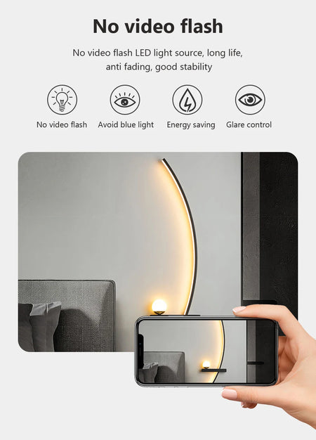 Wall Light - Bedside LED Wall Lamp Smart Remote Control Sconces Lighting for Bedroom Living Room Indoor SW-36210458 - SWEET-LIGHTS