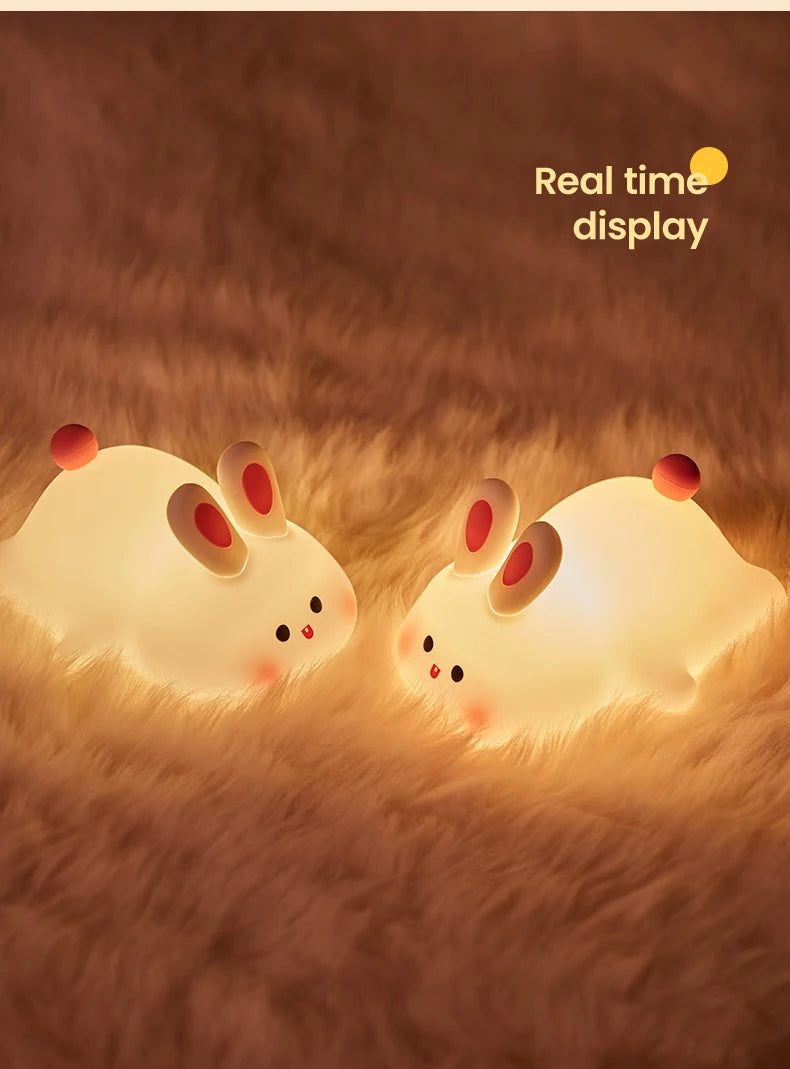 Children Lighting - Cute Rabbit Rechargeable Night Lamp Touch Sensor USB Light for Kids Gift SW-36210345 - SWEET-LIGHTS