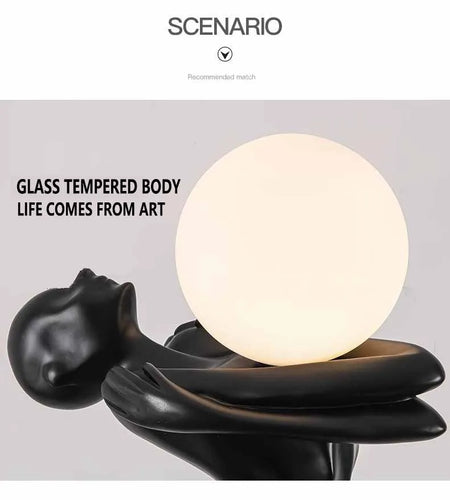 Floor Lamp - Humanoid Art Sculpture Ball Creative Designer SW-36210348 - SWEET-LIGHTS