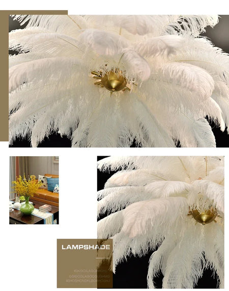 Pendant Light - Nordic Feather Ceiling Chandelier for Home Decoration Indoor Lighting SW-36210457 - SWEET-LIGHTS