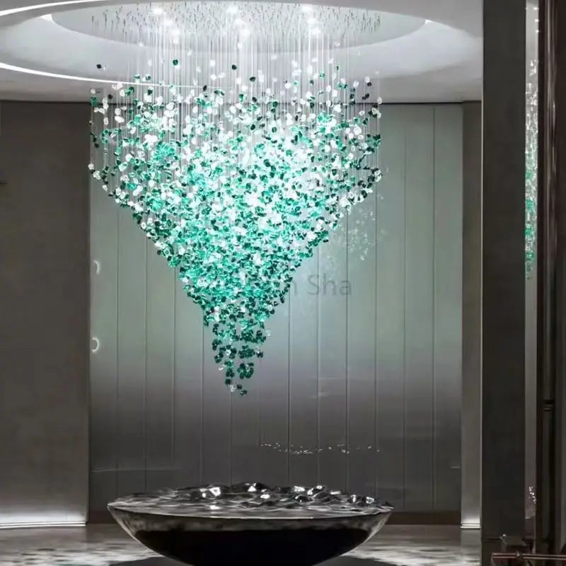 Chandelier - Modern Stone Crystal LED Luxury Fixture SW-36210345 - SWEET-LIGHTS