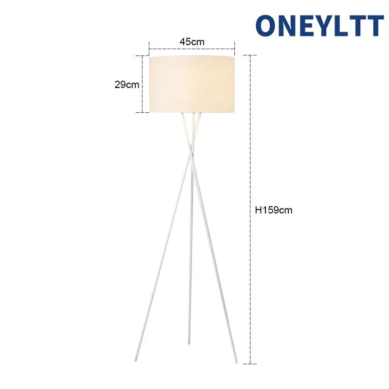 Floor Lamp - Scandinavian Fabric Led Tripod Design Light SW-36210347 - SWEET-LIGHTS
