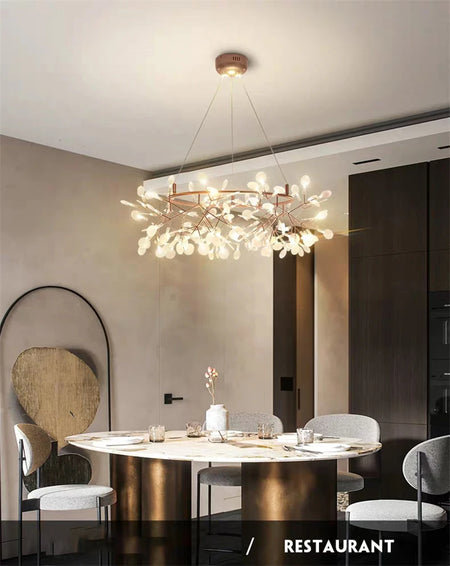 Pendant Light - Nordic Modern Firefly Chandelier Black Gold SW-36210753 - SWEET-LIGHTS