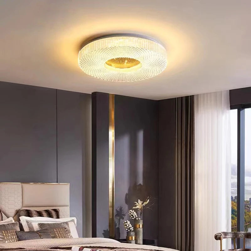 Ceiling Light - Remote Control Minimalist LED Round Chandelier For Living Room Bedroom Dining Study Lights Ceiling Lustre SW-36210789 - SWEET-LIGHTS