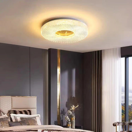 Ceiling Light - Remote Control Minimalist LED Round Chandelier For Living Room Bedroom Dining Study Lights Ceiling Lustre SW-36210789 - SWEET-LIGHTS