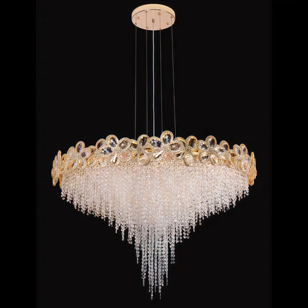 Chandelier - Modern Flower Crystal Tassel Ceiling Pendant Lights SW-36210347 - SWEET-LIGHTS