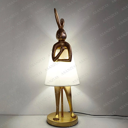 Table Lamp - Vintage Bathing Rabbit Design Resin Hare Lamp SW-36210345 - SWEET-LIGHTS