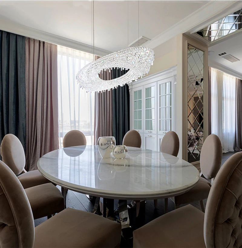 Chandelier - Modern Crystal Lighting Gold Lamp for Living Room SW-36210347 - SWEET-LIGHTS