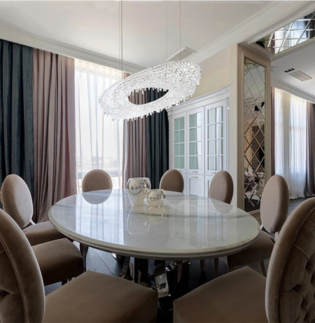 Chandelier - Modern Crystal Lighting Gold Lamp for Living Room SW-36210347 - SWEET-LIGHTS