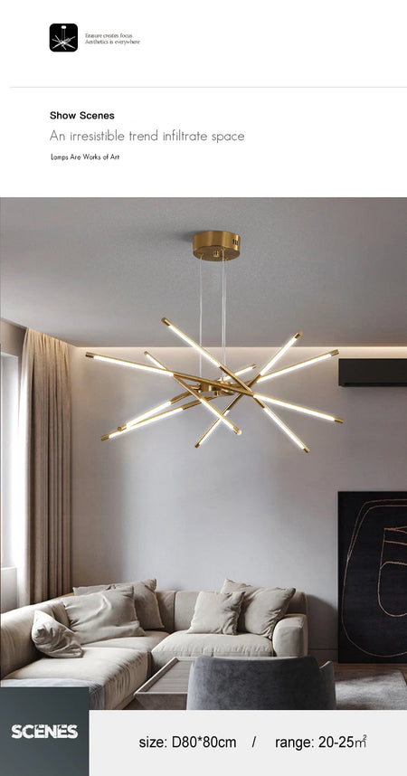 Pendant Light - Nordic Geometry Restaurant Chandelier LED Remote SW-36210789 - SWEET-LIGHTS