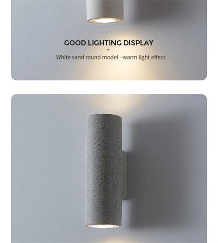 Outdoor Light - Industrial Concrete Wall Light Outdoor Waterproof Villa Garden Double Head Sconce Spotlight LED SW-36210345 - SWEET-LIGHTS